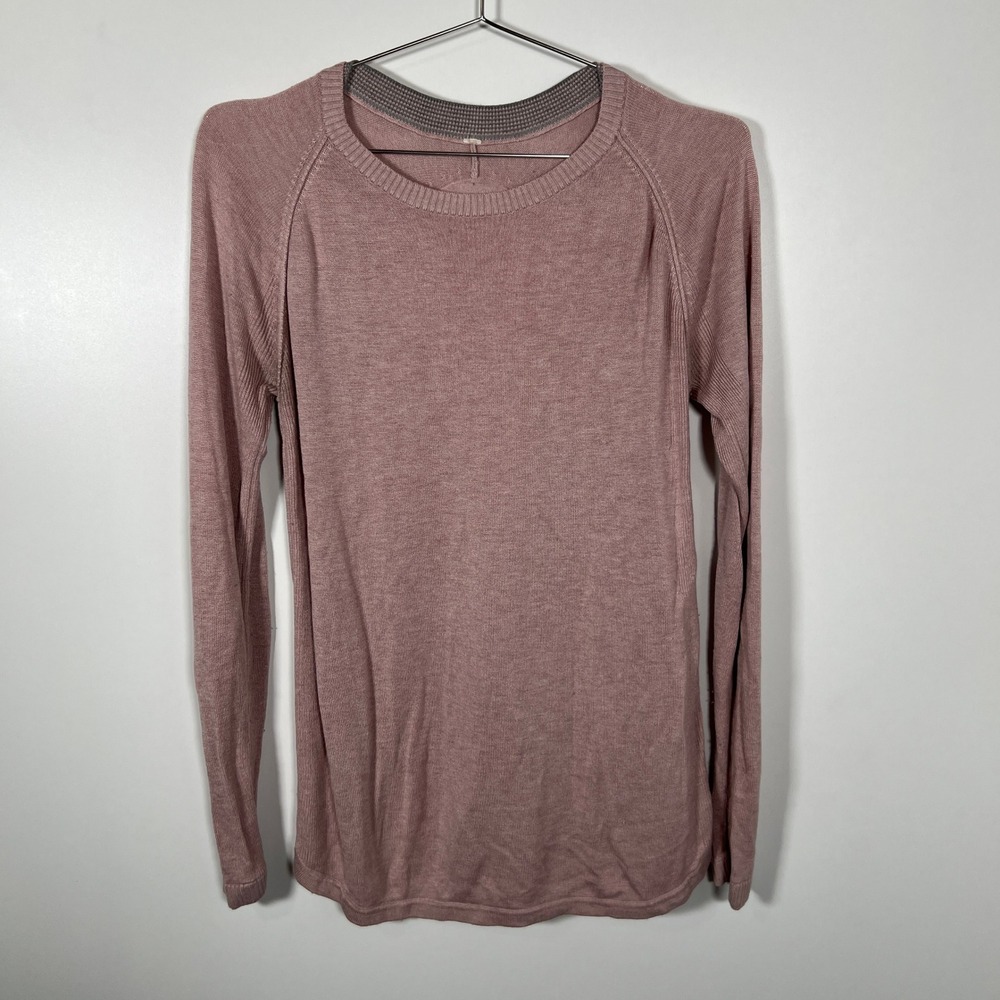 Lululemon Pink Sweater Raglan Casual‎ Feminine Crewneck Medium